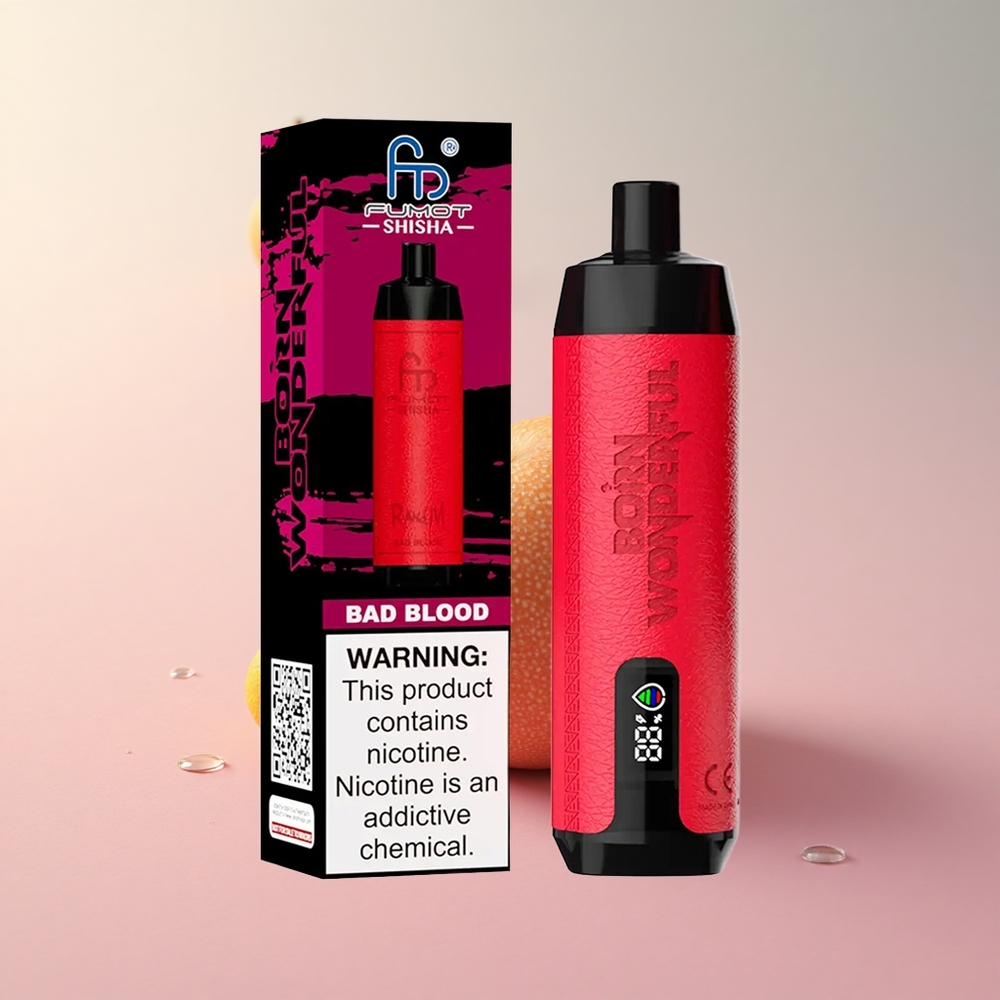 RandM Fumot Shisha 10000 Puffs Bad Blood Disposable Vape