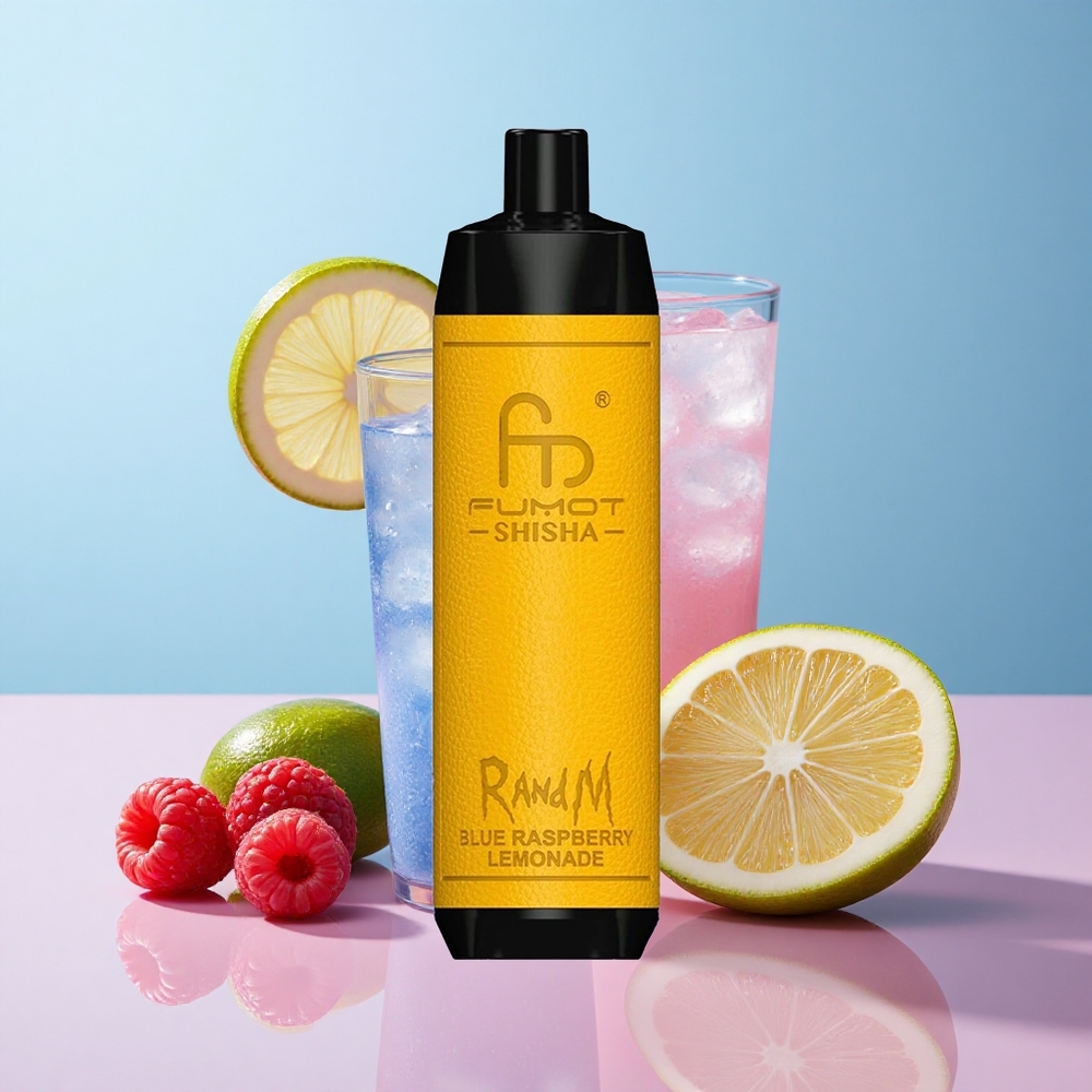 RandM Fumot Shisha 10000 Puffs Blue Raspberry Lemonade 18ml Type-C