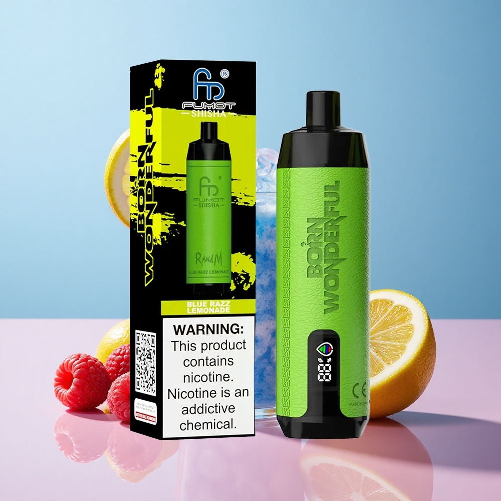 RandM Fumot Shisha 10000 Puffs Blue Razz Lemonade 18ml Type-C