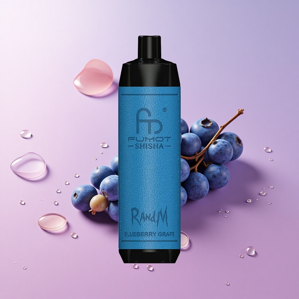 RandM Fumot Shisha 10000 Puffs Blueberry Grape Disposable Vape 18ml