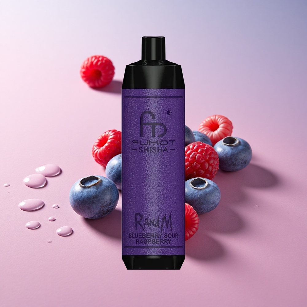 RandM Fumot Shisha 10000 Puffs Blueberry Sour Raspberry 18ml 0.5% Nicotine
