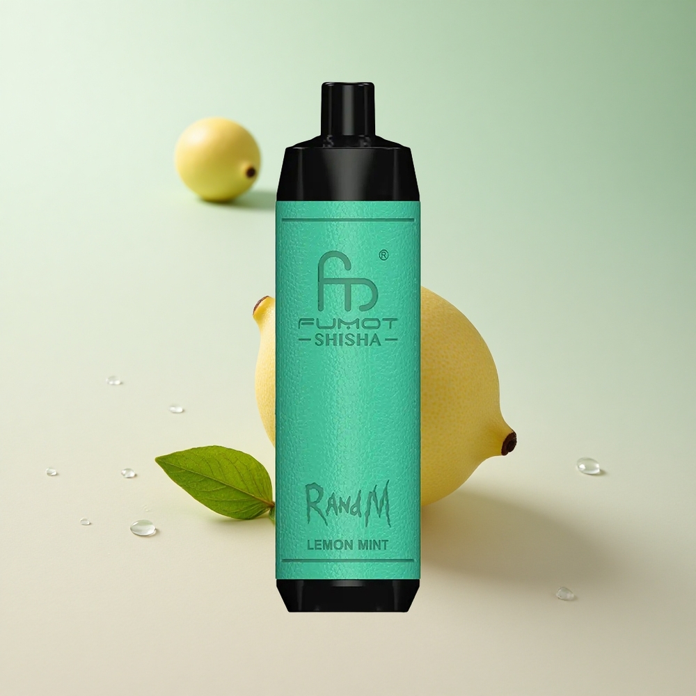 RandM Fumot Shisha 10000 Puffs Lemon Mint Disposable Vape