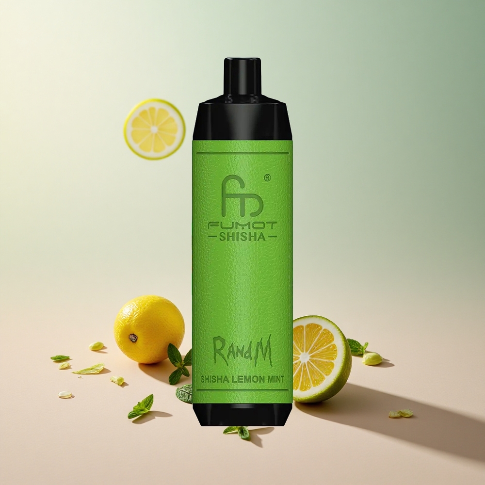 RandM Fumot Shisha 10000 Puffs Lemon Mint Disposable Vape with Type-C Port