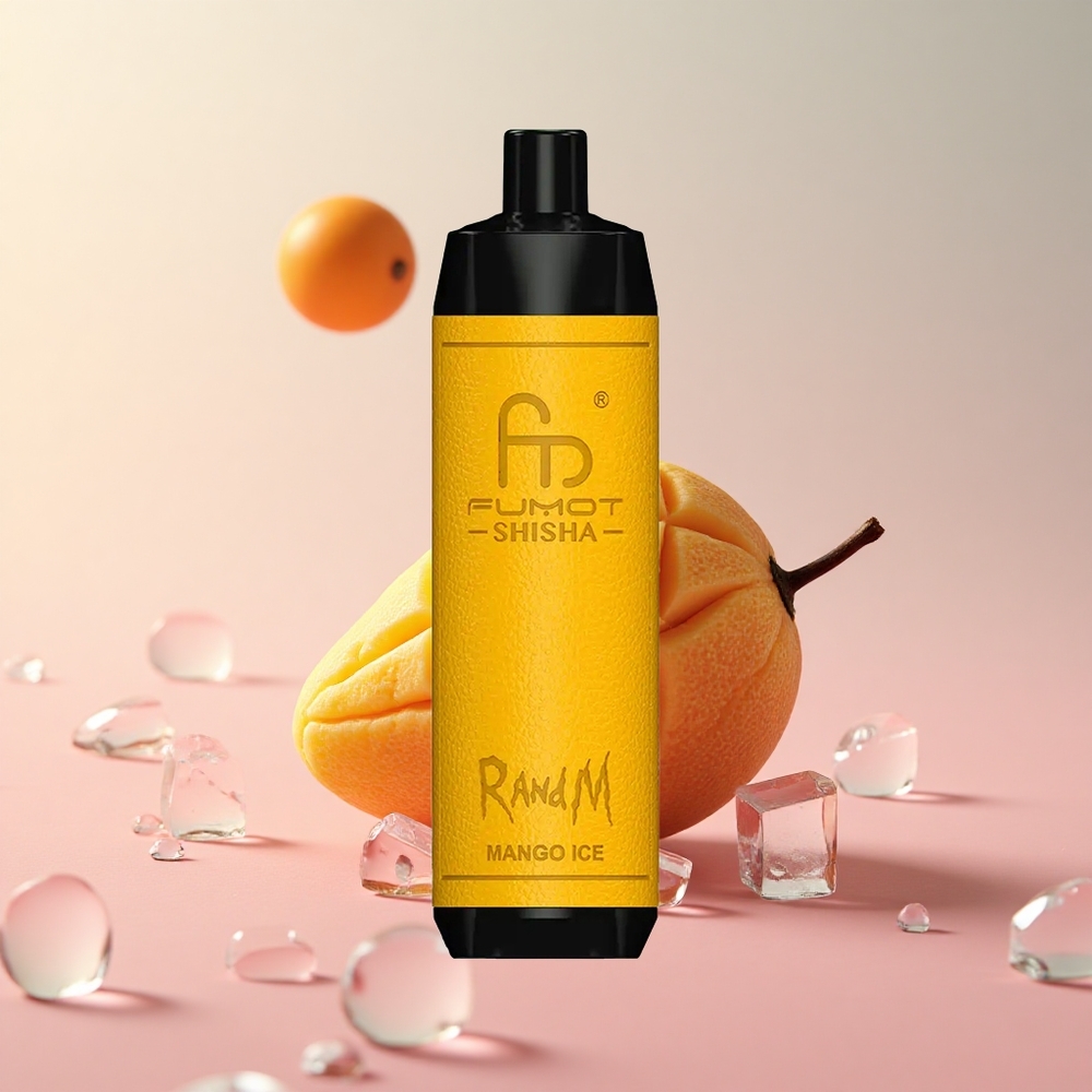 RandM Fumot Shisha 10000 Puffs Mango Ice Disposable Vape 18ml 850mAh