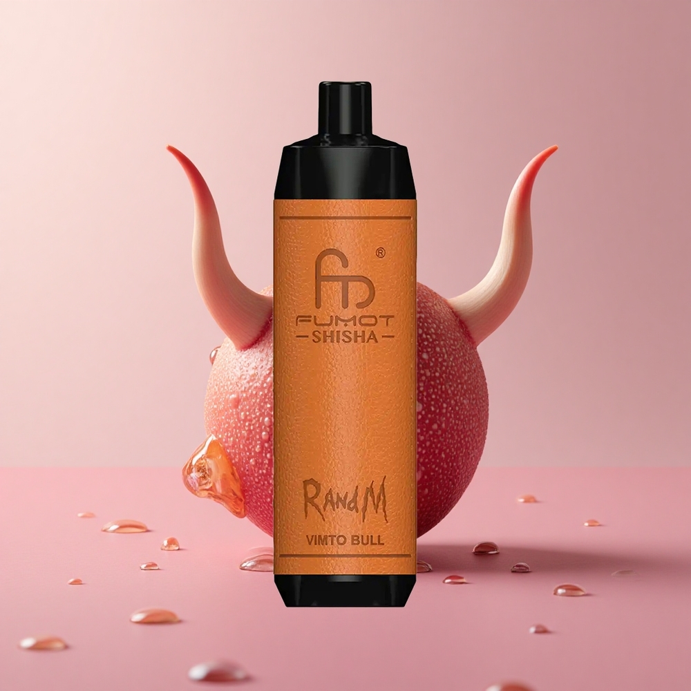 RandM Fumot Shisha 10000 Puffs Vimto Bull LED Indicator