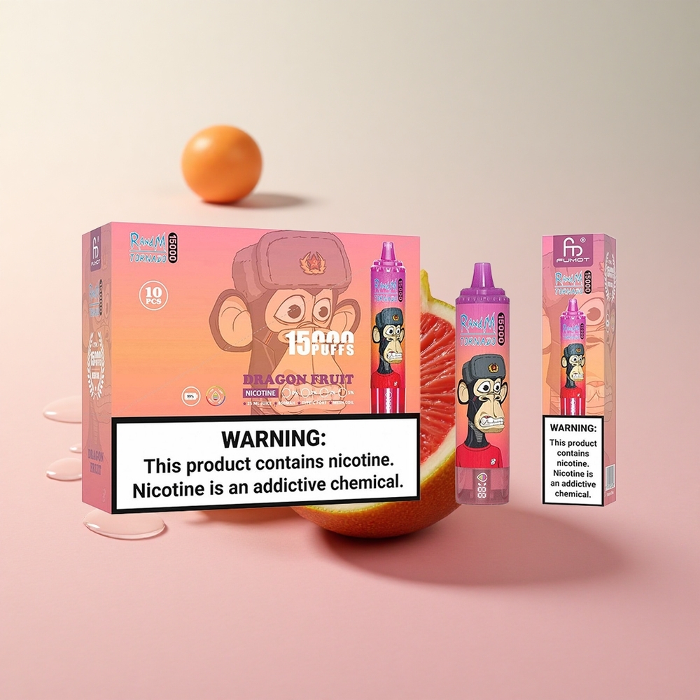 RandM Fumot Tornado 15000 Dragon Fruit LCD