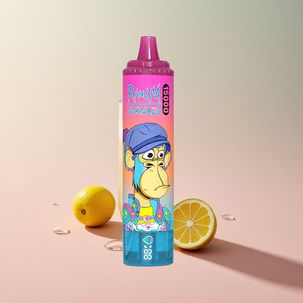 RandM Fumot Tornado 15000 Lemonade LCD Type-C