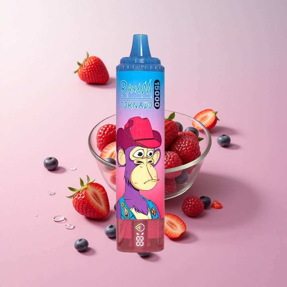 RandM Fumot Tornado 15000 Puffs Mixed Berry USB-C LCD