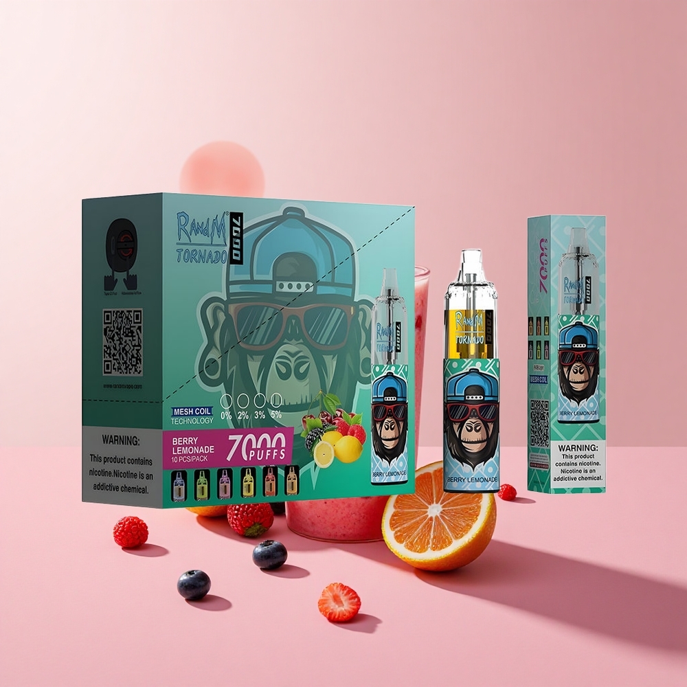 RandM Fumot Tornado 7000 Berry Lemonade Mesh Coil