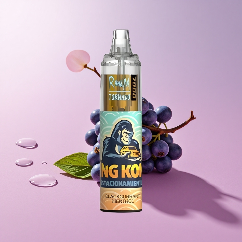 RandM Fumot Tornado 7000 Blackcurrant Menthol Mesh Coil