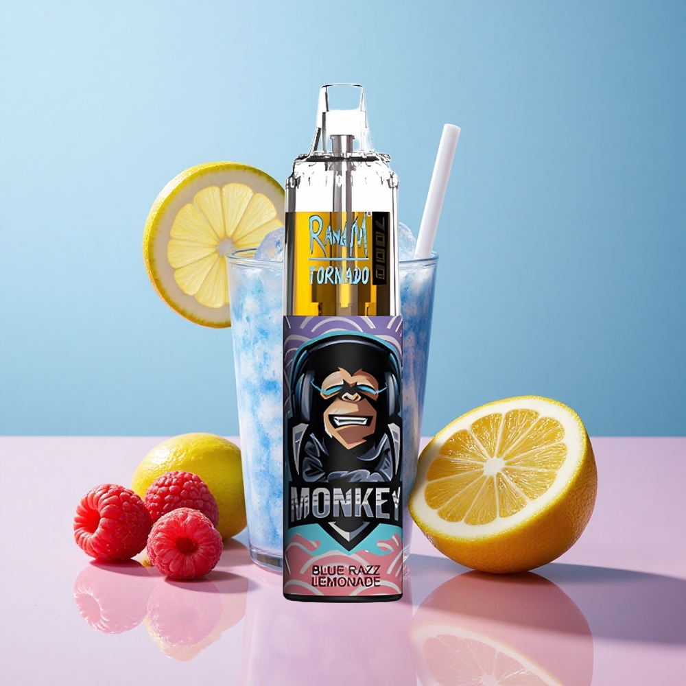 RandM Fumot Tornado 7000 Blue Razz Lemonade Mesh Coil