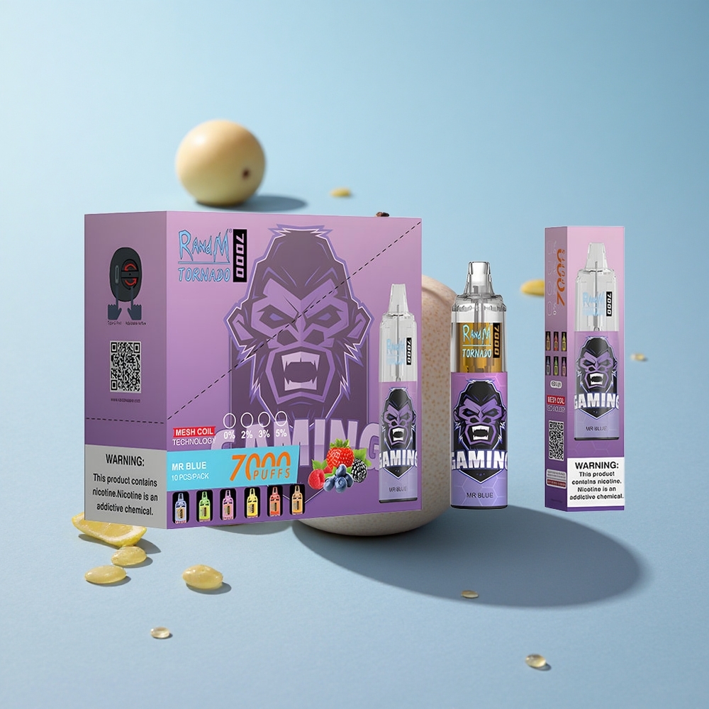 RandM Fumot Tornado 7000 Dr. Blue Mesh Coil