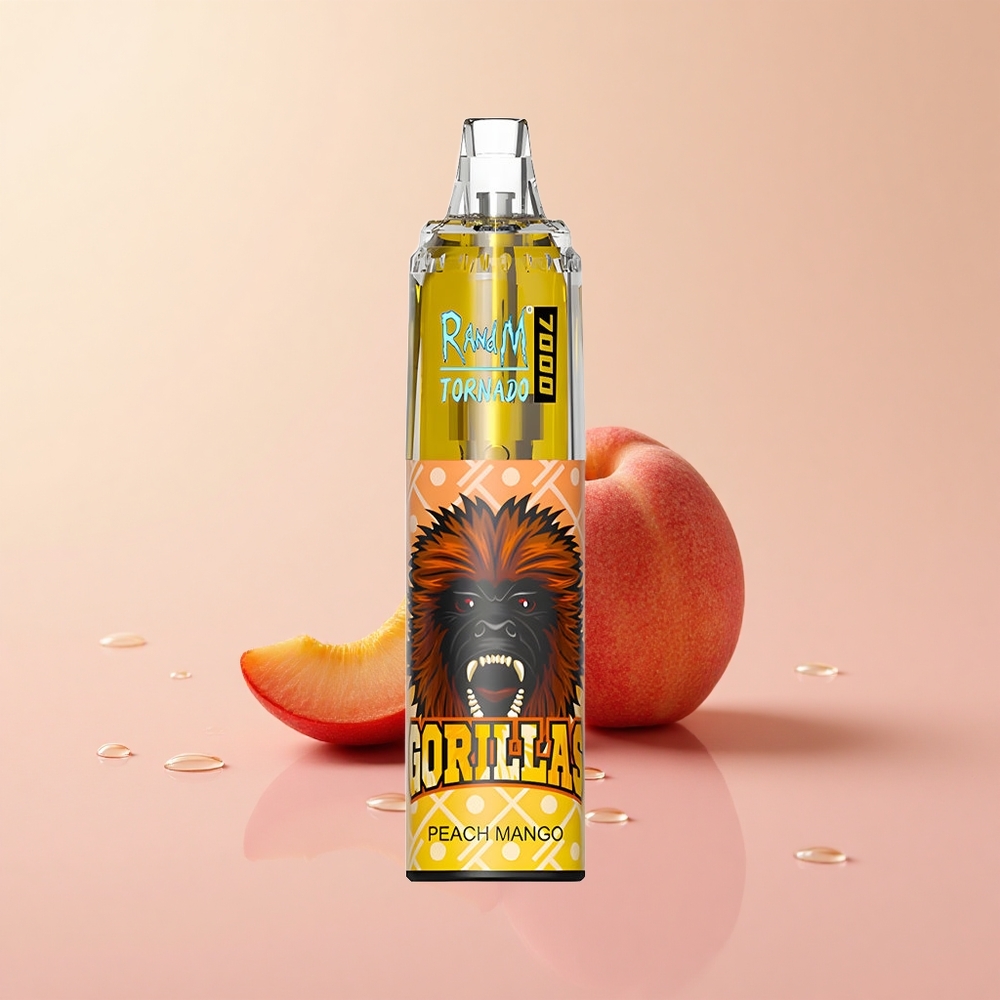 RandM Fumot Tornado 7000 Peach Mango Mesh Coil