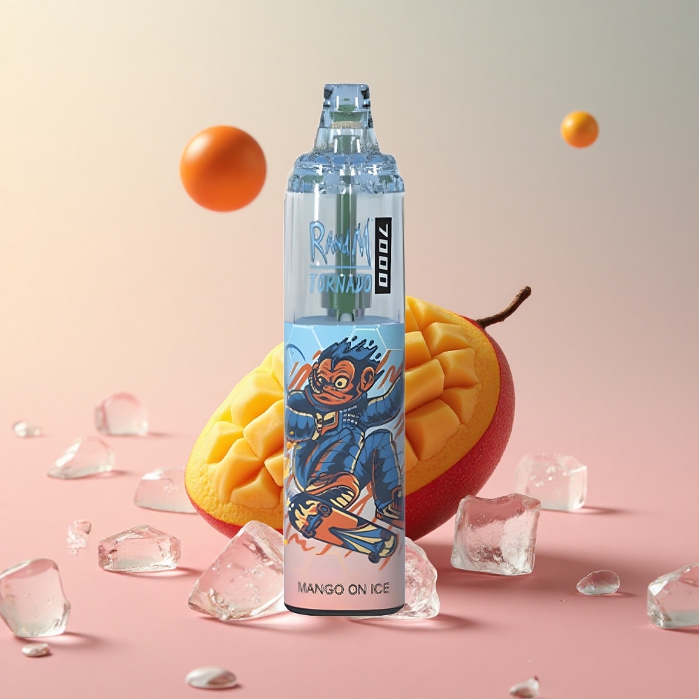 RandM Fumot Tornado 7000 Puffs Mango On Ice Mesh Coil