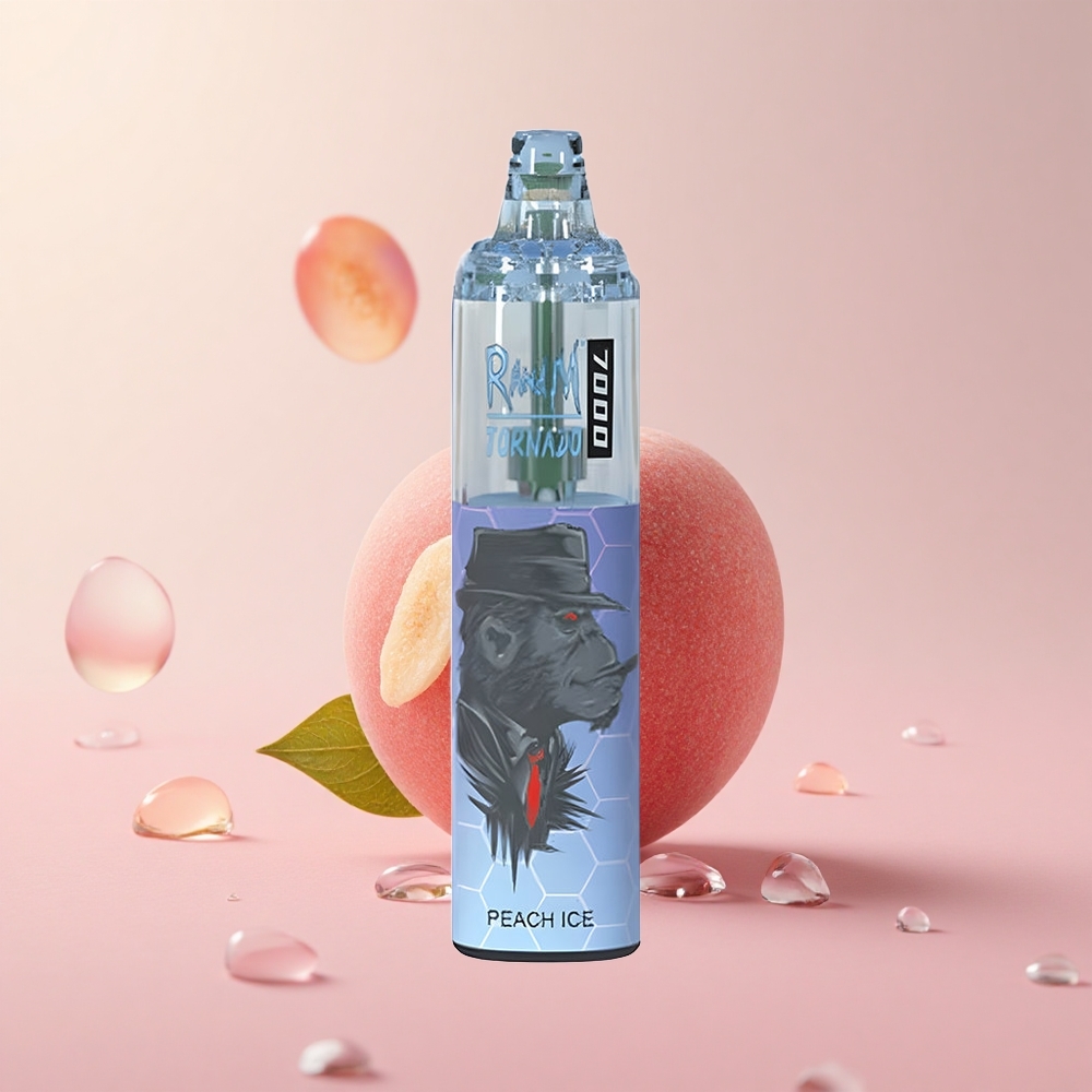 RandM Fumot Tornado 7000 Puffs Peach Ice Mesh Coil