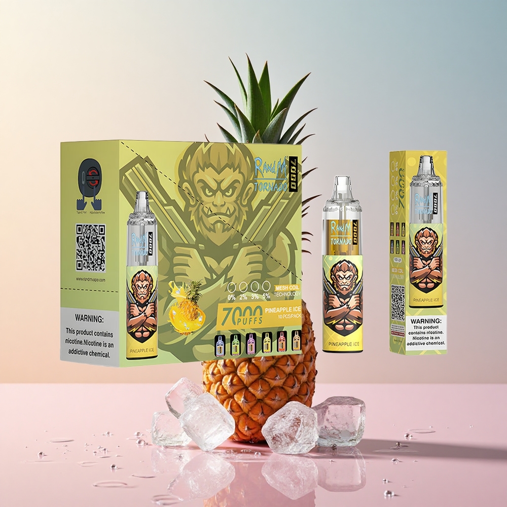 RandM Fumot Tornado 7000 Puffs Pineapple Ice Mesh Coil