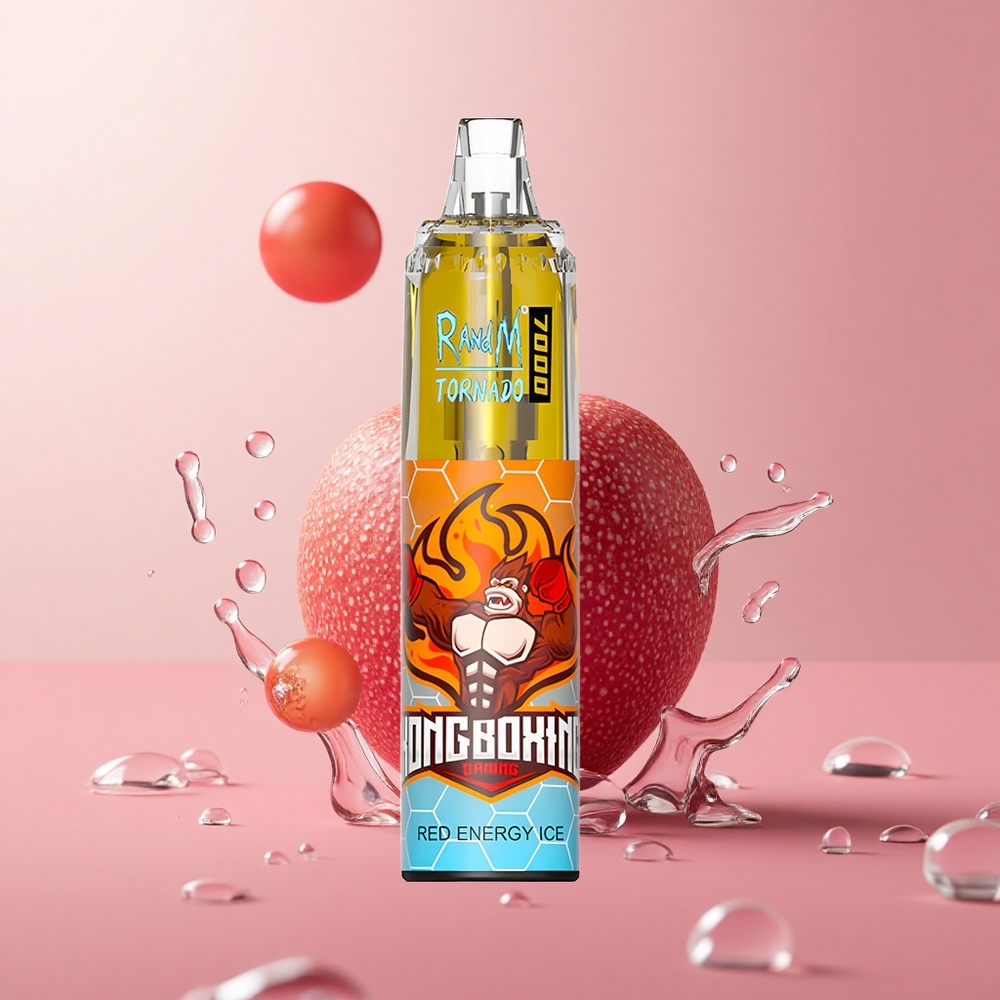 RandM Fumot Tornado 7000 Puffs Red Energy Ice 14ML Mesh Coil