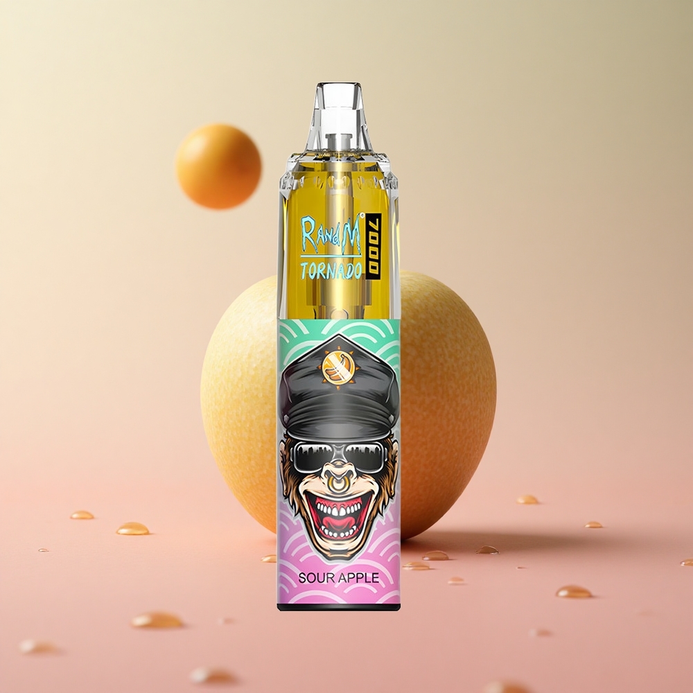 RandM Fumot Tornado 7000 Puffs Sour Apple Mesh Coil