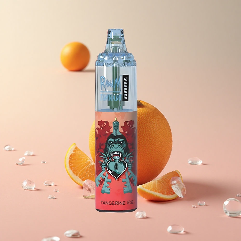 RandM Fumot Tornado 7000 Puffs Tangerine Ice Mesh Coil