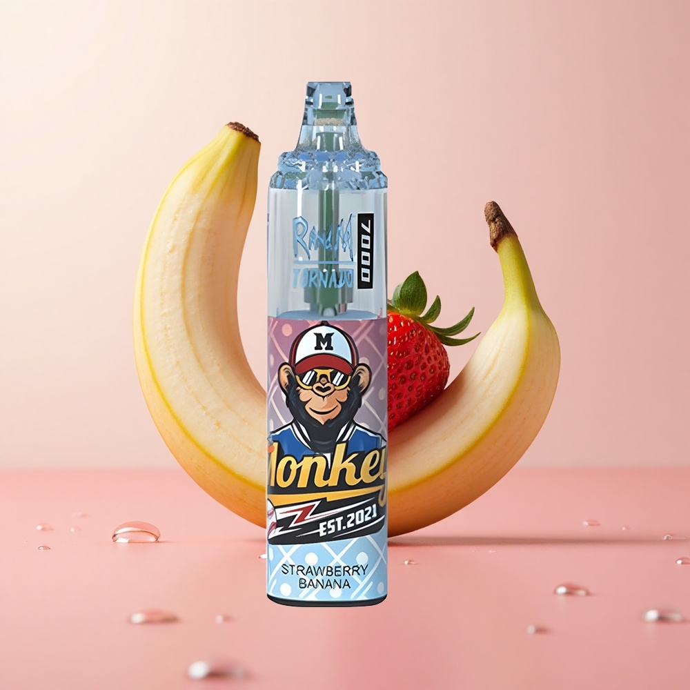 RandM Fumot Tornado 7000 Strawberry Banana Mesh Coil