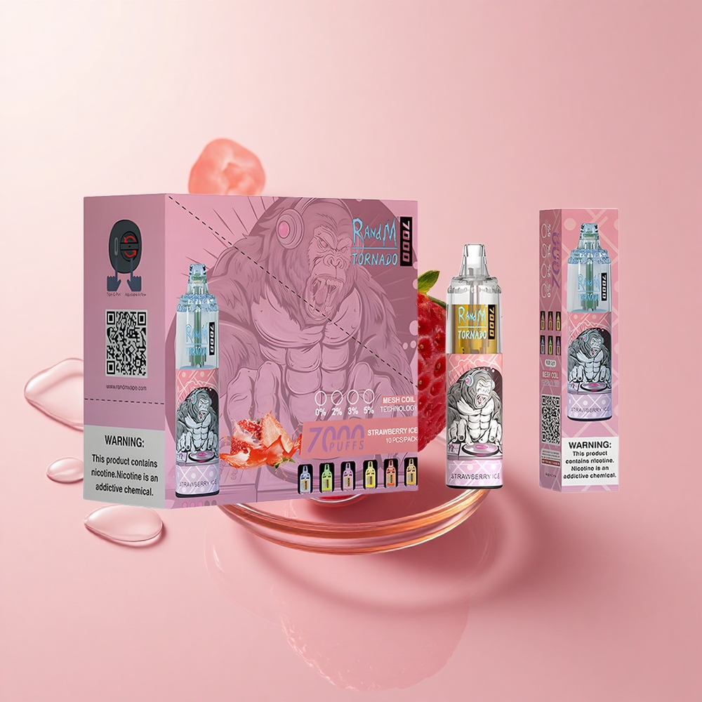 RandM Fumot Tornado 7000 Strawberry Ice Mesh Coil