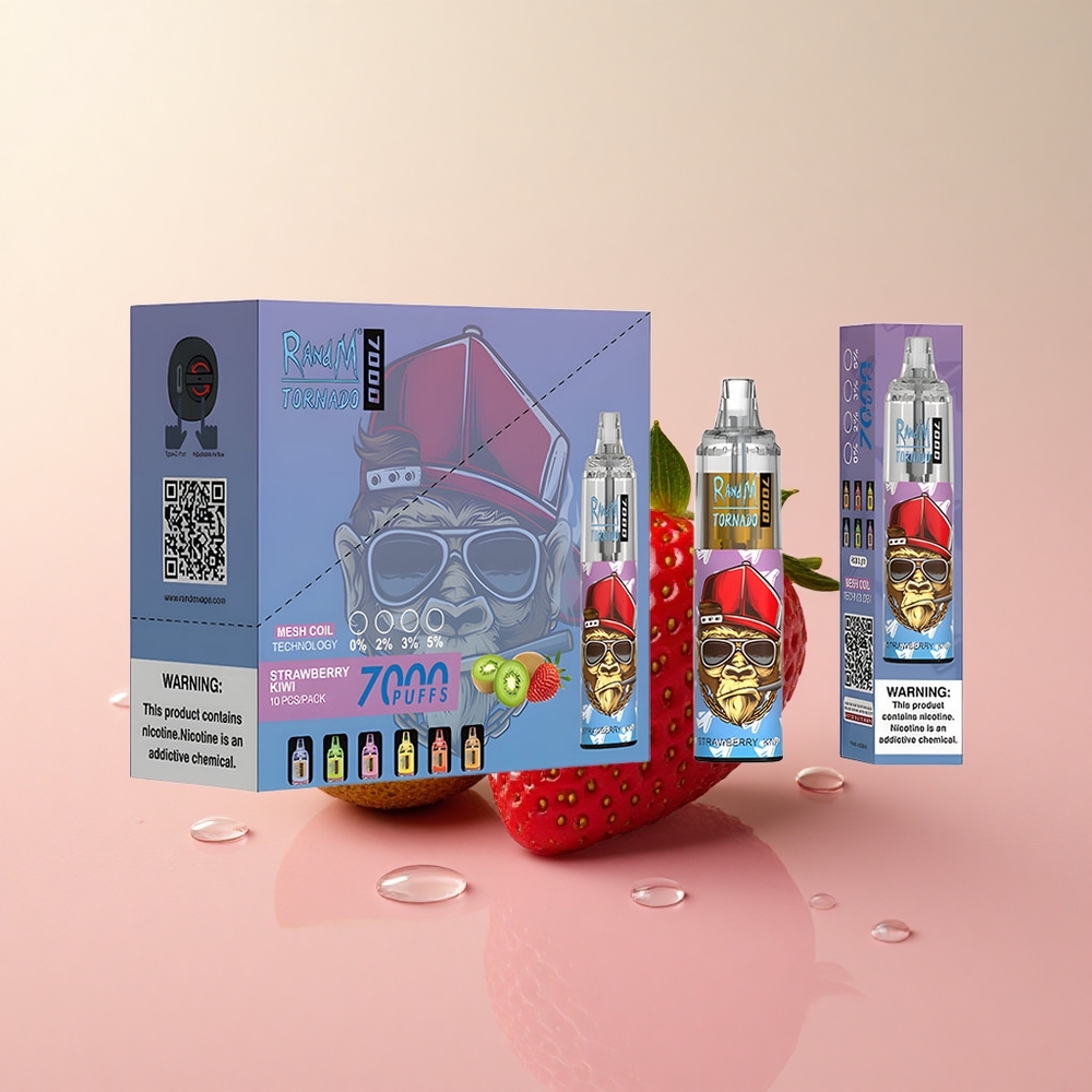 RandM Fumot Tornado 7000 Strawberry Kiwi Mesh Coil