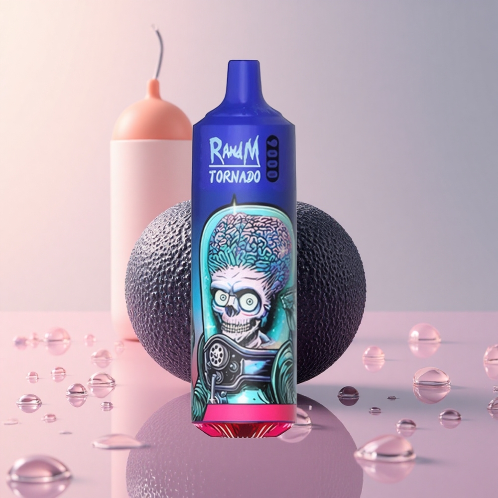 RandM Fumot Tornado 9000 Puffs Black Ice RGB Mesh Coil