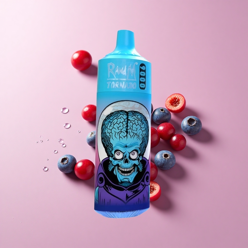 RandM Fumot Tornado 9000 Puffs Blueberry Cherry Cranberry Mesh Coil