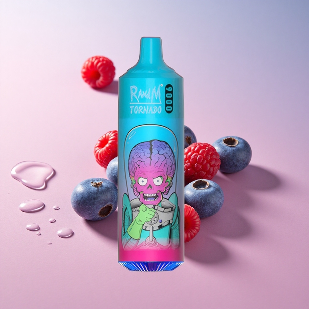 RandM Fumot Tornado 9000 Puffs Blueberry Raspberry Mesh Coil