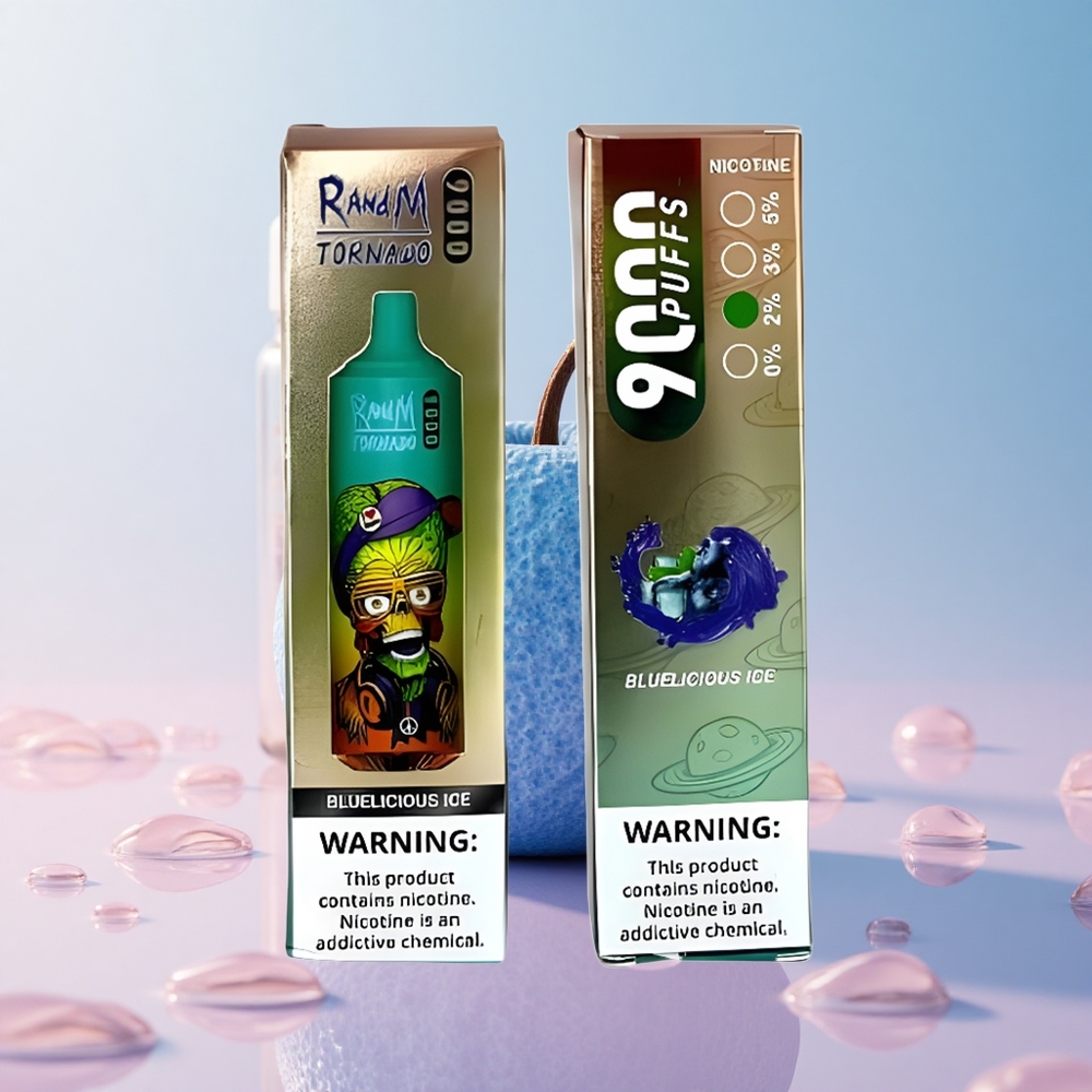 RandM Fumot Tornado 9000 Puffs Bluelicious Ice RGB Mesh