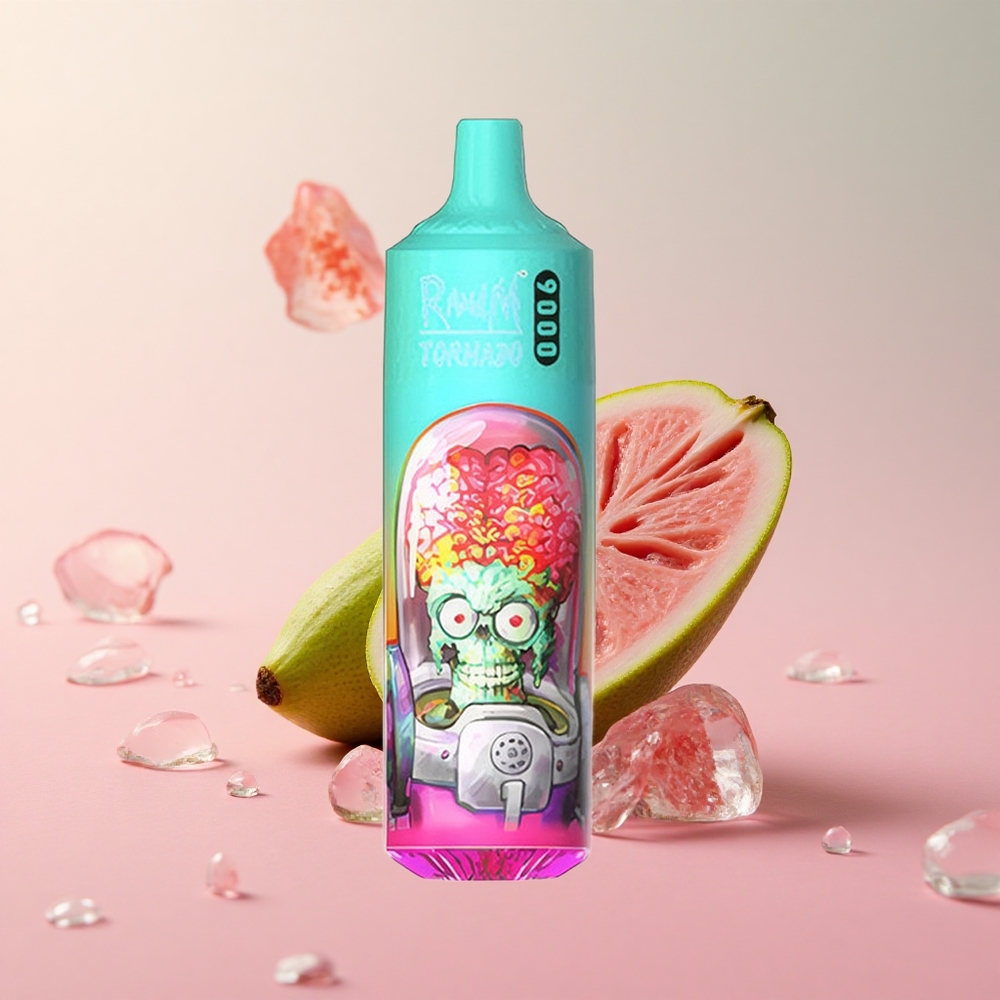 RandM Fumot Tornado 9000 Puffs Guava Ice Mesh Coil