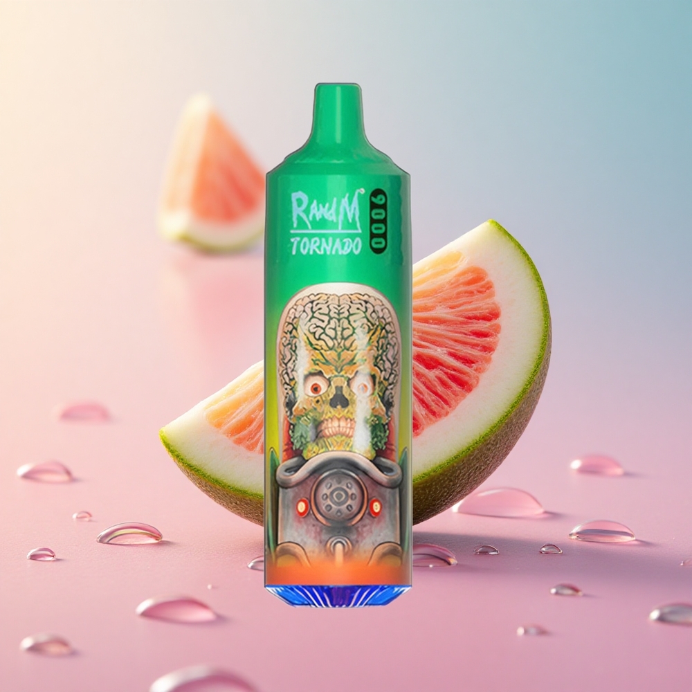 RandM Fumot Tornado 9000 Puffs Rainbow Candy RGB Display