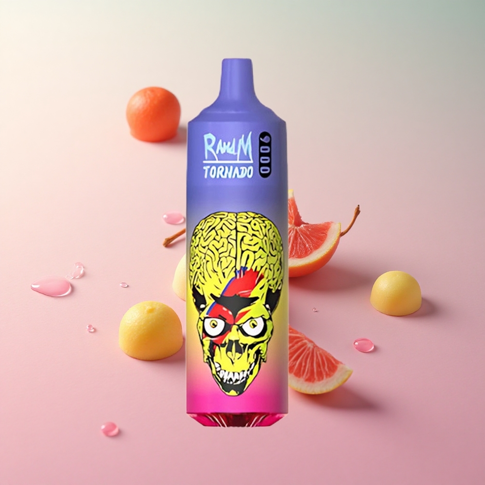 RandM Fumot Tornado 9000 Puffs Skittles RGB Display