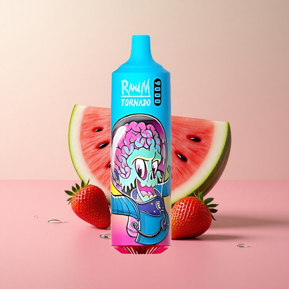RandM Fumot Tornado 9000 Puffs Strawberry Watermelon RGB