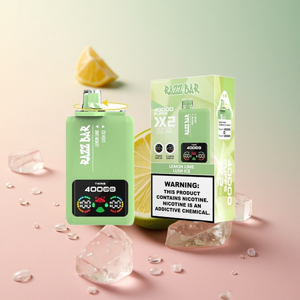 Razz Bar 40000 Puffs Lemon Lime_Lush Ice Mesh Coil