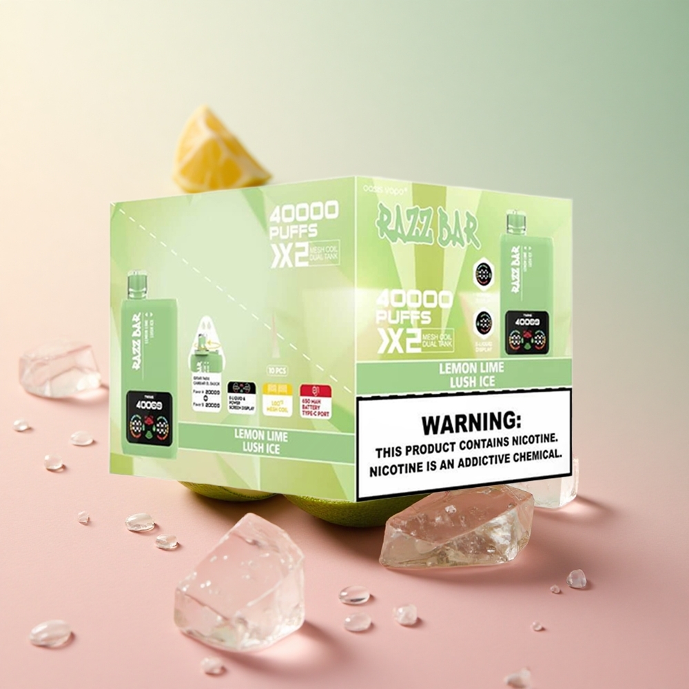 Razz Bar 40000 Puffs Lemon Lime_Lush Ice Mesh Coil