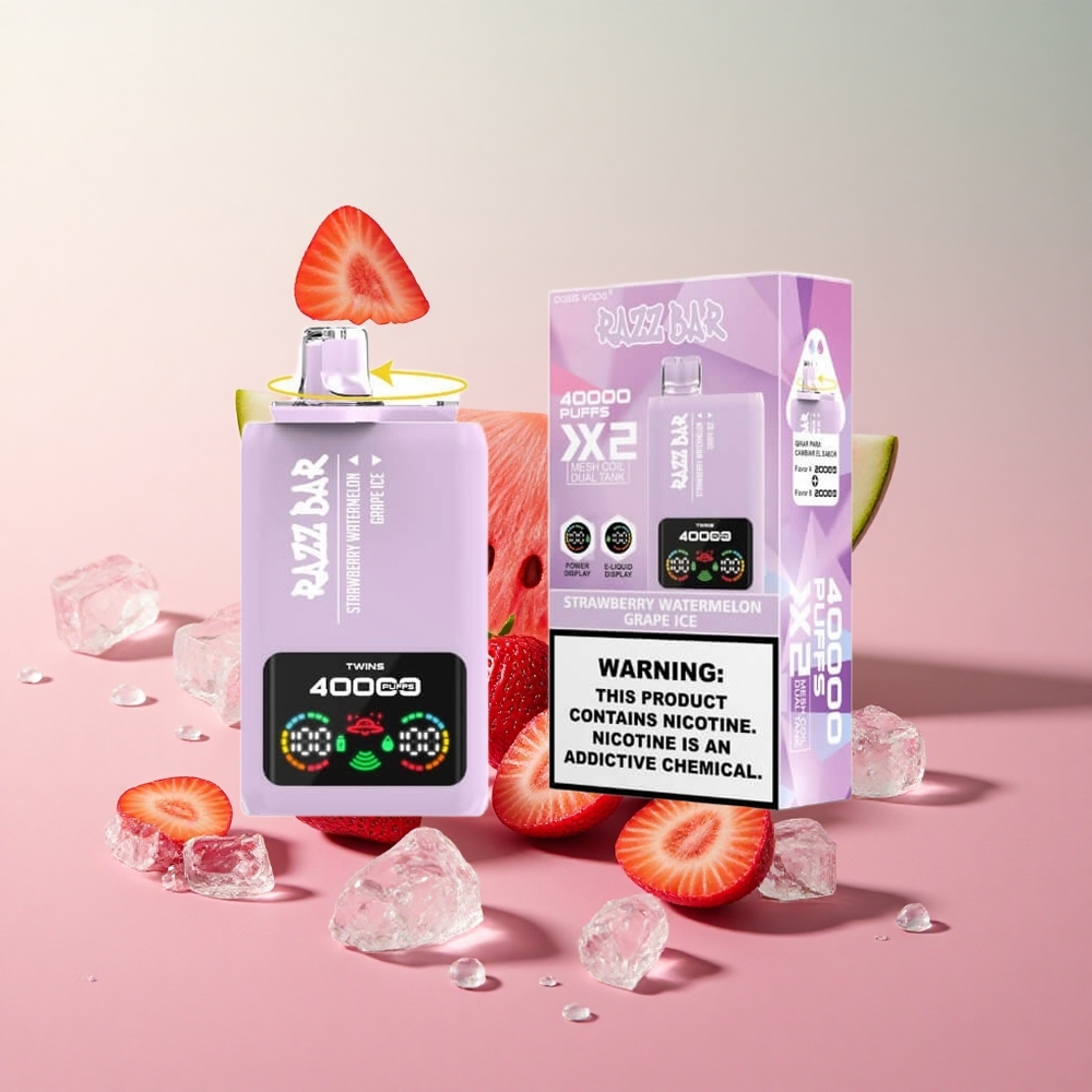 Razz Bar 40000 Puffs Strawberry Watermelon Grape Ice Mesh Coil