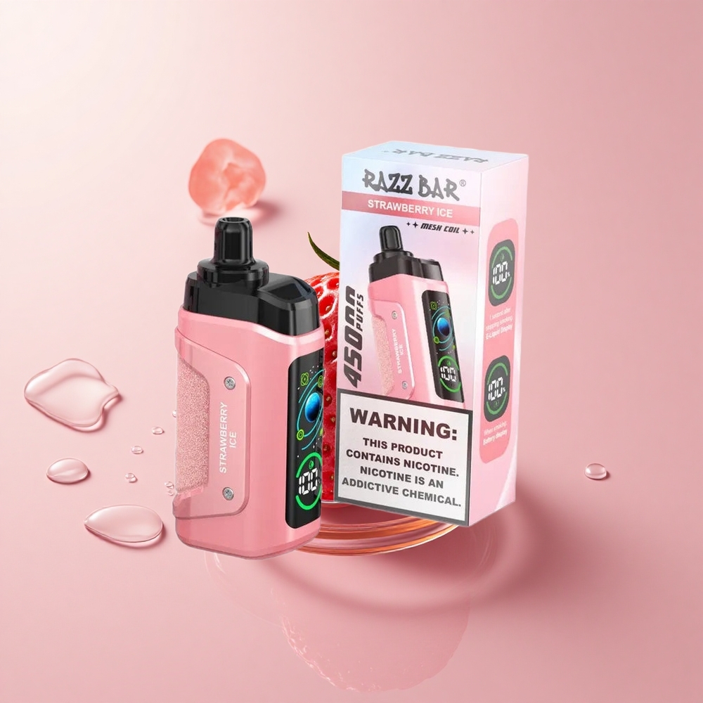 Razz Bar 45000 Strawberry Ice Disposable Vape