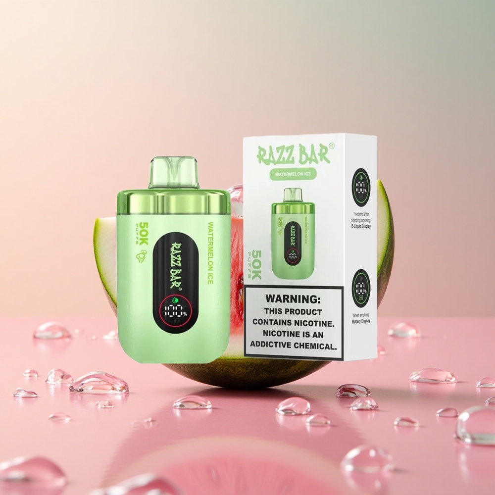 Razz Bar 50K Puffs Watermelon Ice Mesh Coil