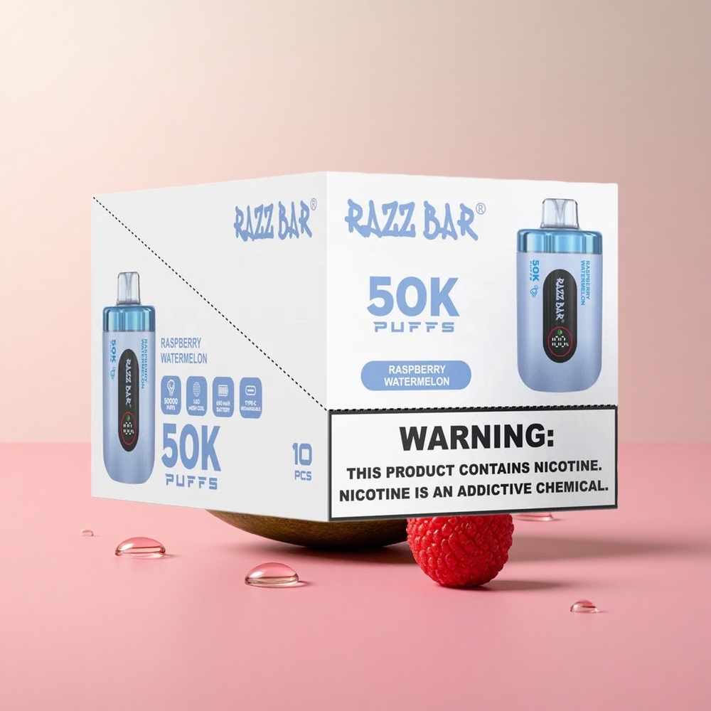 Razz Bar 50K Raspberry Watermelon Mesh Disposable Vape