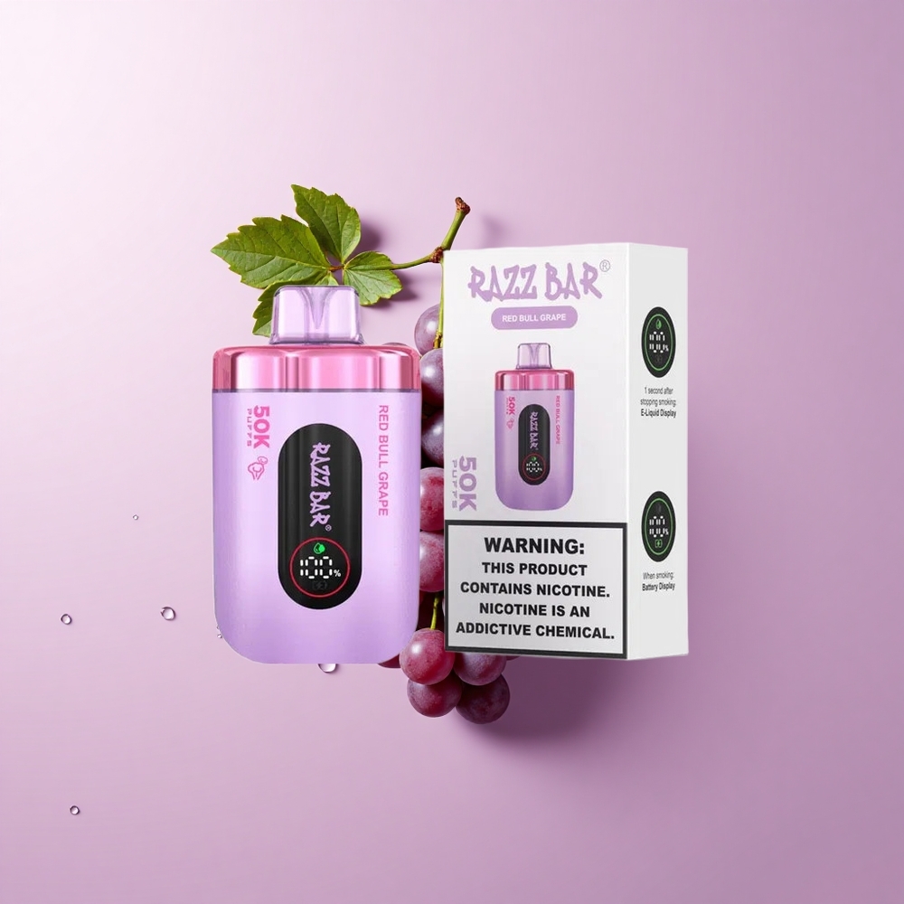 Razz Bar 50K Red Bull Grape Disposable Vape