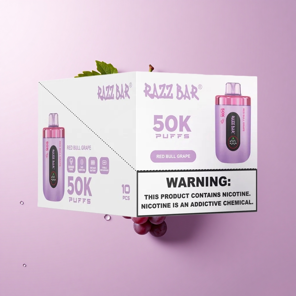 Razz Bar 50K Red Bull Grape Disposable Vape