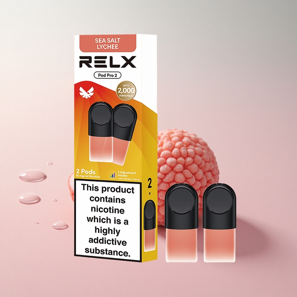 RELX Pod Pro 2 600 Puffs Lychee Smooth Mode