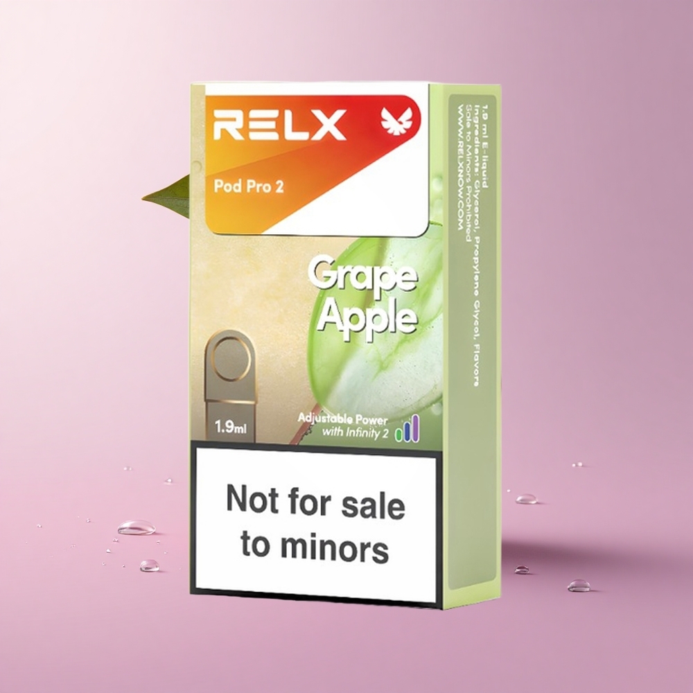 Relx Pod Pro 2 600 Grape Apple 0% Nicotine