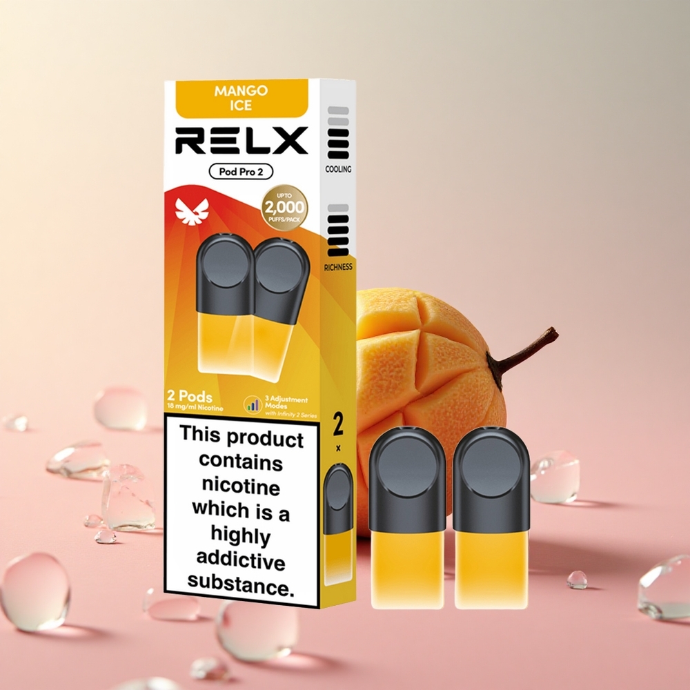 Relx Pod Pro 2 600 Mango Ice 1.8% Nicotine