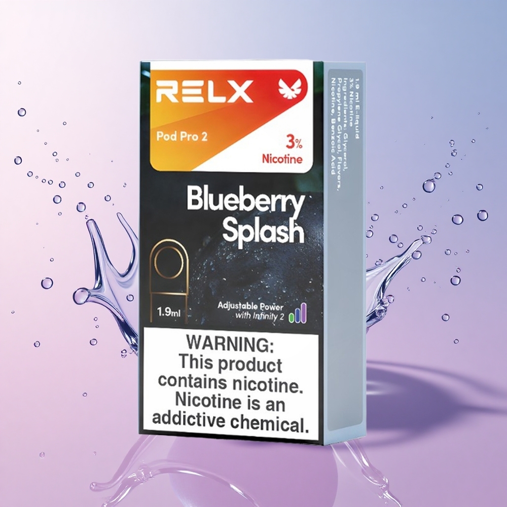 Relx Pod Pro 2 600 Puffs Blueberry Splash 3% Nicotine