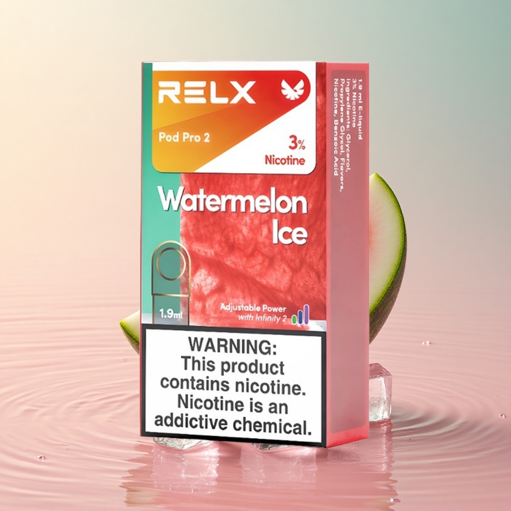 Relx Pod Pro 2 600 Puffs Water Melon Ice 3% Nicotine