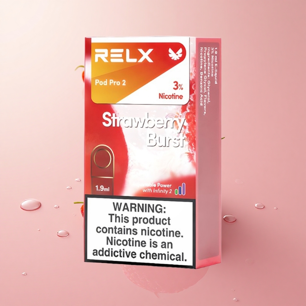 Relx Pod Pro 2 600 Strawberry Burst 3% Nicotine