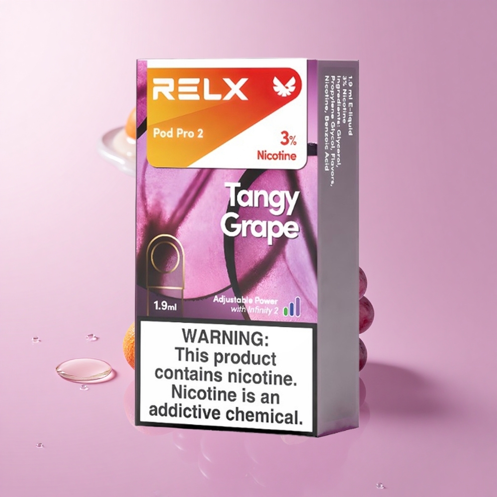 Relx Pod Pro 2 600 Tangy Grape 3% Nicotine