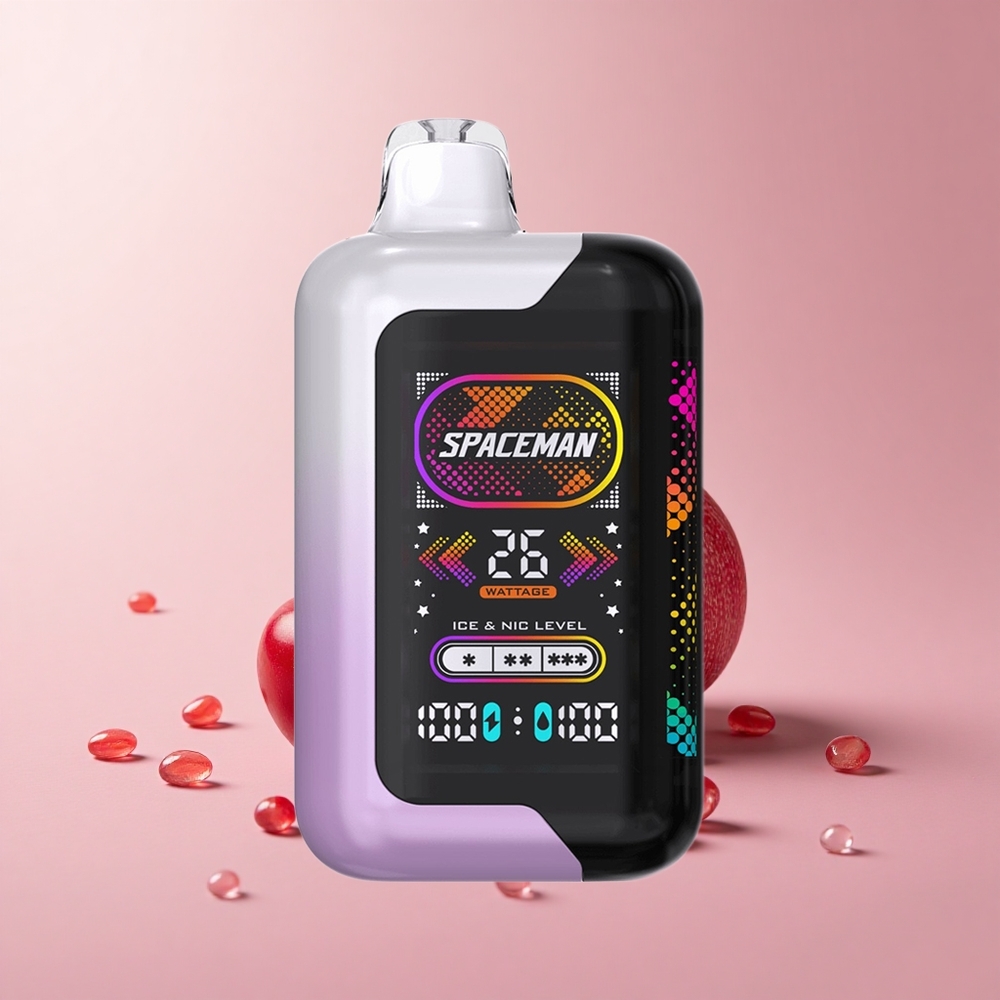 SMOK SPACEMAN 40000 Puffs Cherry Pomegranate 2.28" Ultra-Large LED Screen